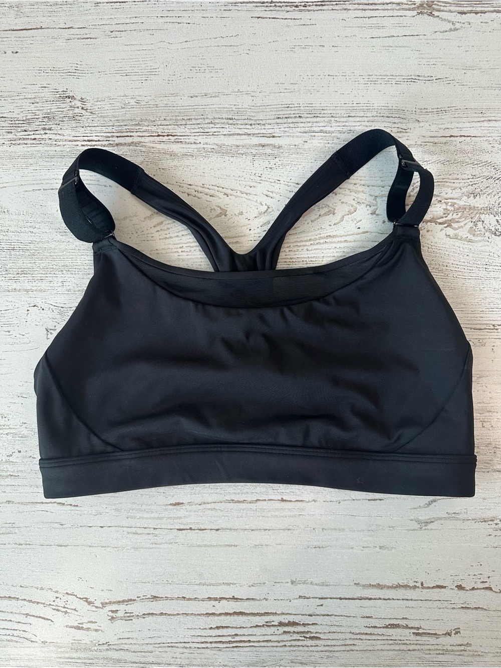 ATHLETA Ultimate Adjustable Compression Wireless Sports Bra D-DD Black Running